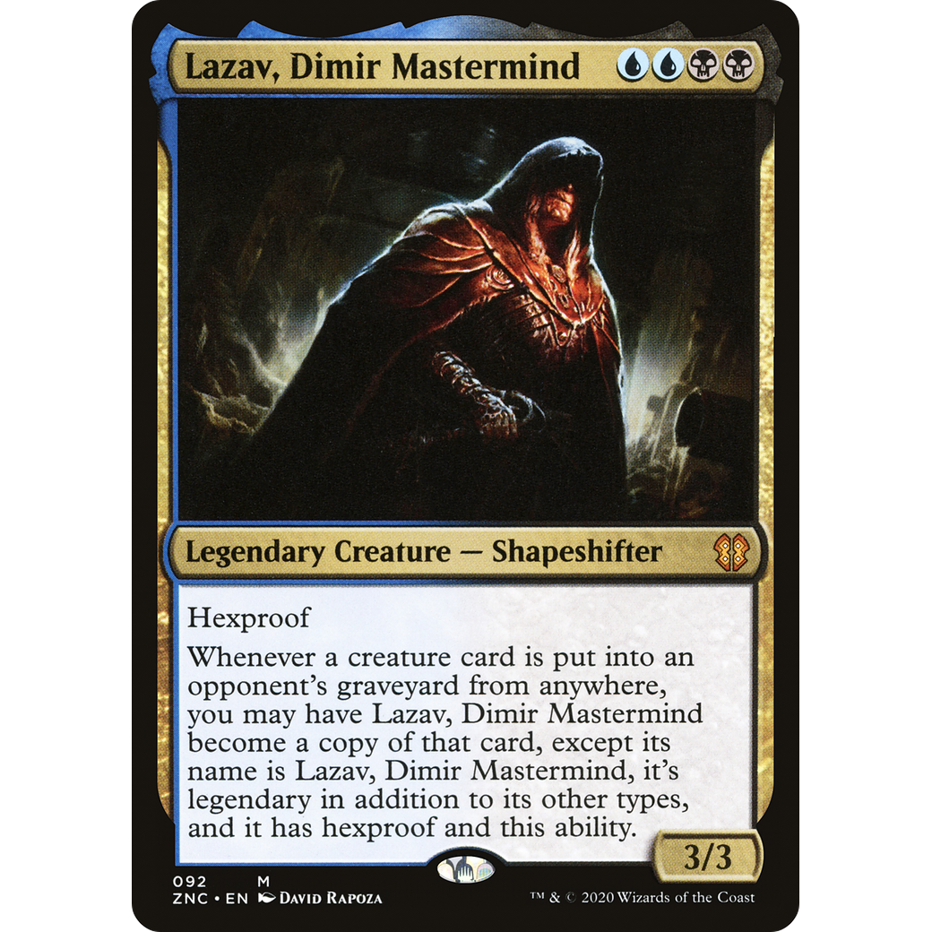 Lazav, Dimir Mastermind (ZNC-092) - Zendikar Rising Commander