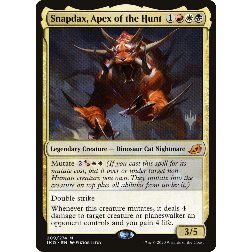 Snapdax, Apex of the Hunt (PPIKO-209) - Ikoria: Lair of Behemoths Promos Foil