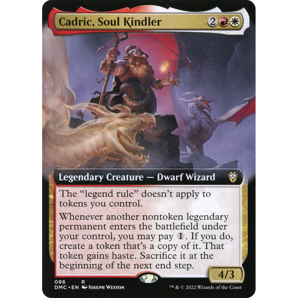 Cadric, Soul Kindler (Extended Art) (DMC-086) - Dominaria United Commander: (Extended Art)