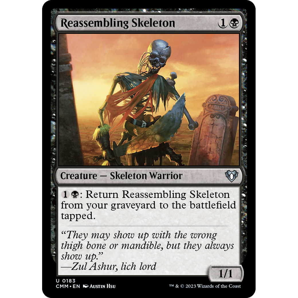 Reassembling Skeleton (CMM-183) - Commander Masters Foil