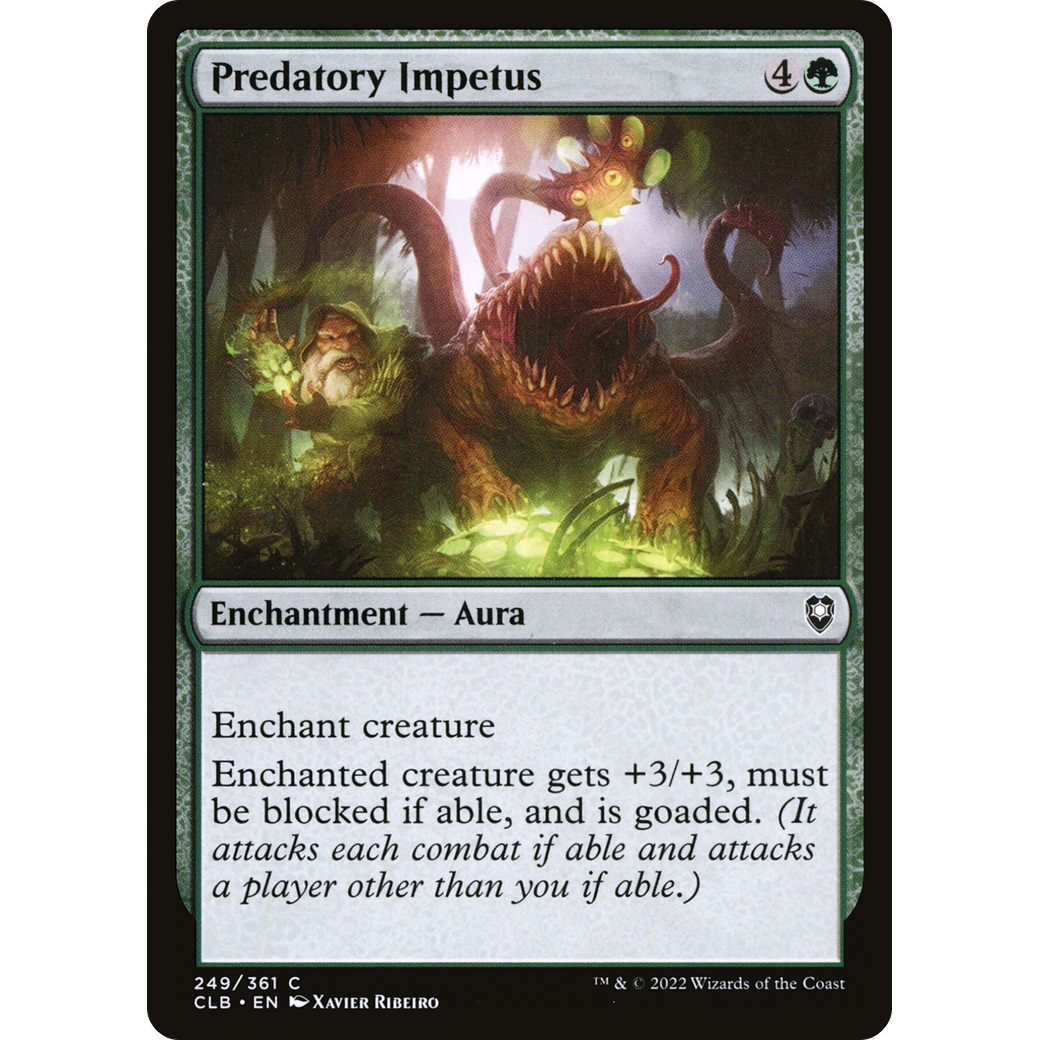Predatory Impetus (CLB-249) - Commander Legends: Battle for Baldur's Gate Foil