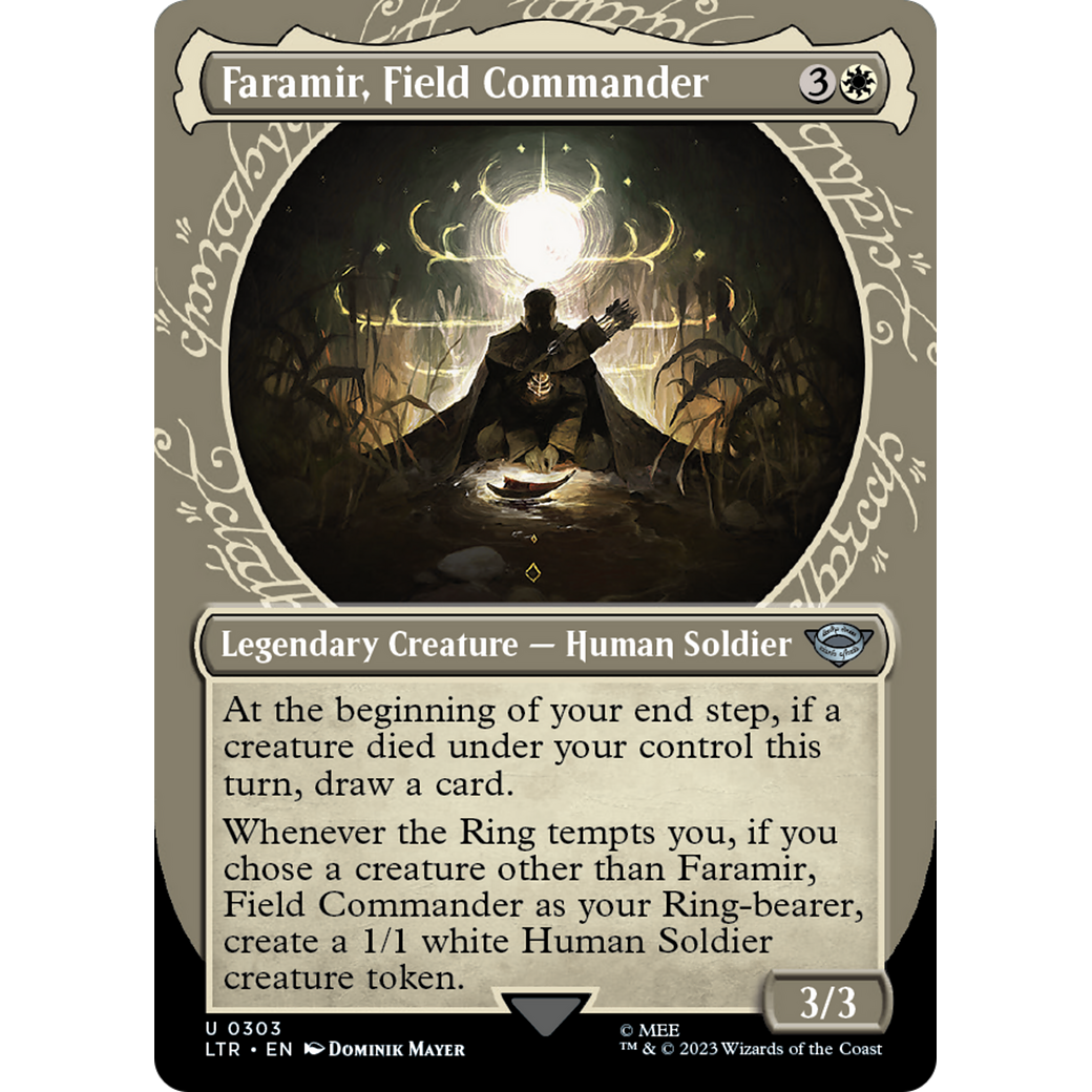 Faramir, Field Commander (LTR-303) - The Lord of the Rings: Tales of Middle-earth: (Showcase) (Borderless) Foil