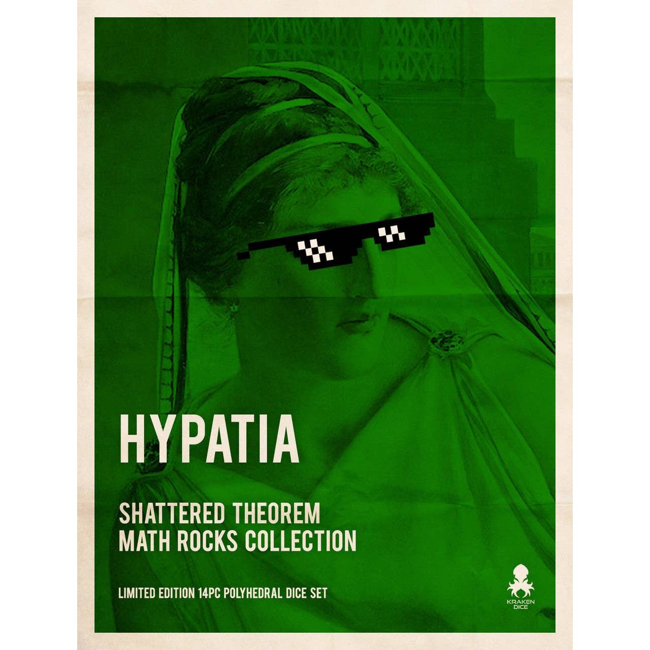 Hypatia: Shattered Theorem 14pc Limited Edition Polyhedral Dice Set