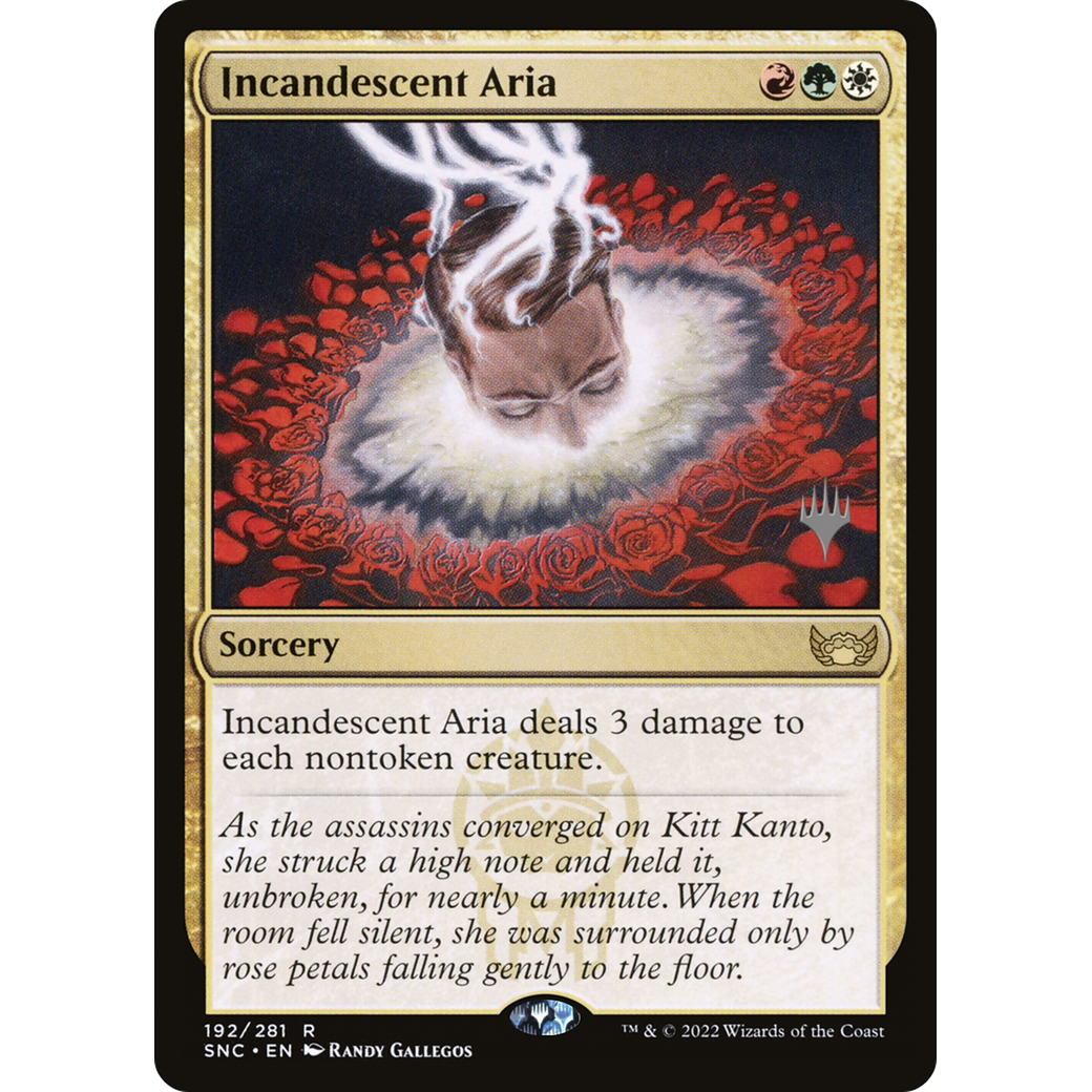 Incandescent Aria (PPSNC-192) - Streets of New Capenna Promos Foil