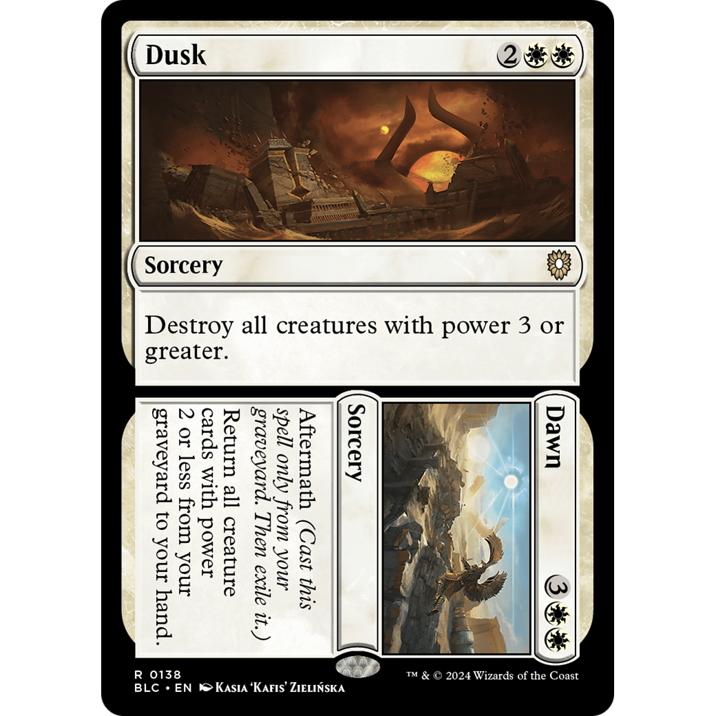 Dusk // Dawn (BLC-138) - Bloomburrow Commander