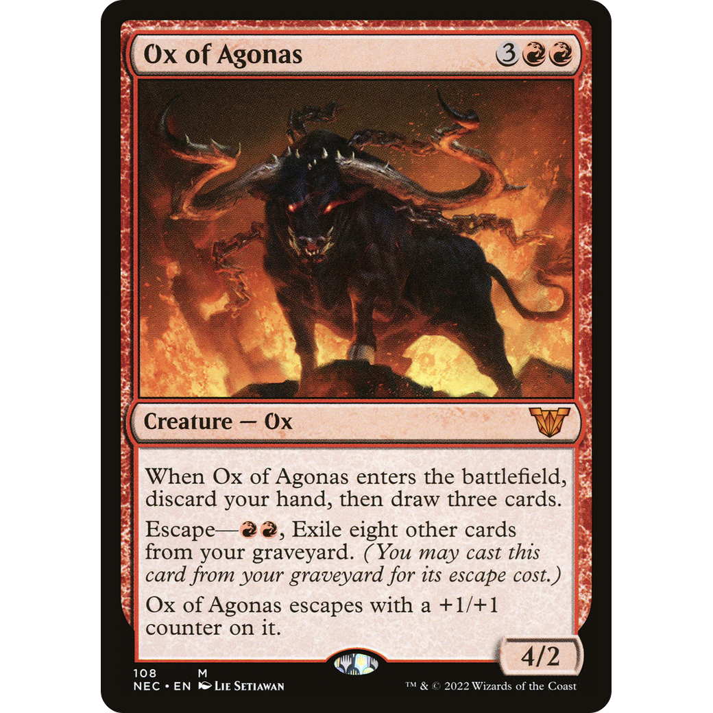 Ox of Agonas (NEC-108) - Neon Dynasty Commander