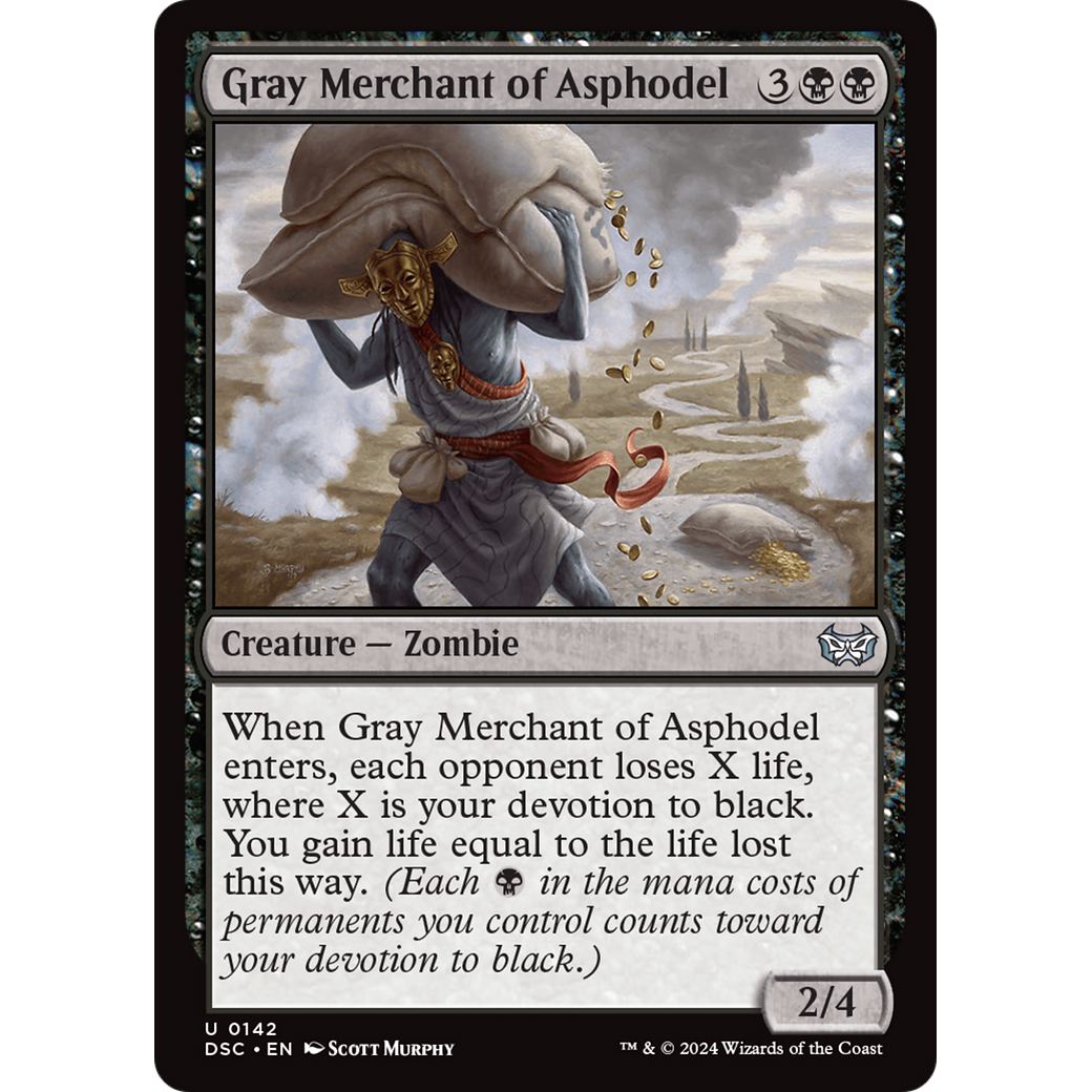 Gray Merchant of Asphodel (DSC-142) - Duskmourn: House of Horror Commander