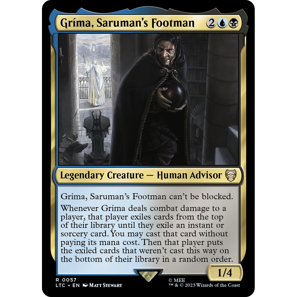 Gríma, Saruman's Footman (LTC-057) - Tales of Middle-earth Commander