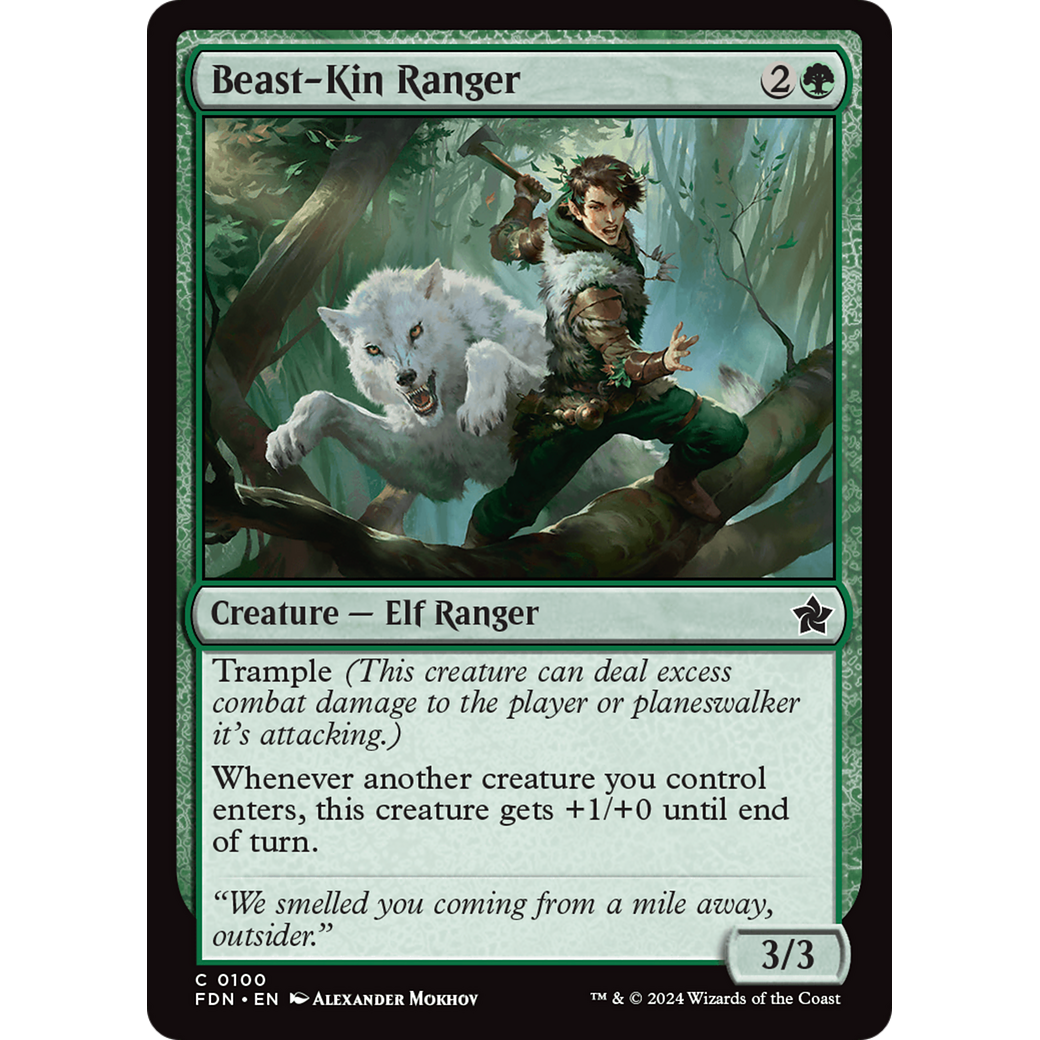 Beast-Kin Ranger (FDN-100) - Foundations Foil