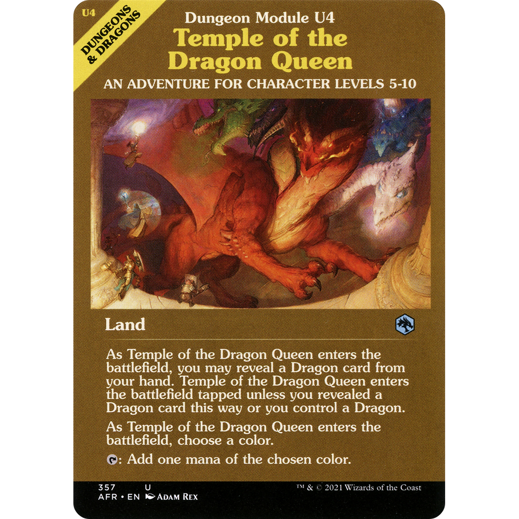 Temple of the Dragon Queen (Dungeon Module) (AFR-357) - Adventures in the Forgotten Realms: (Showcase)