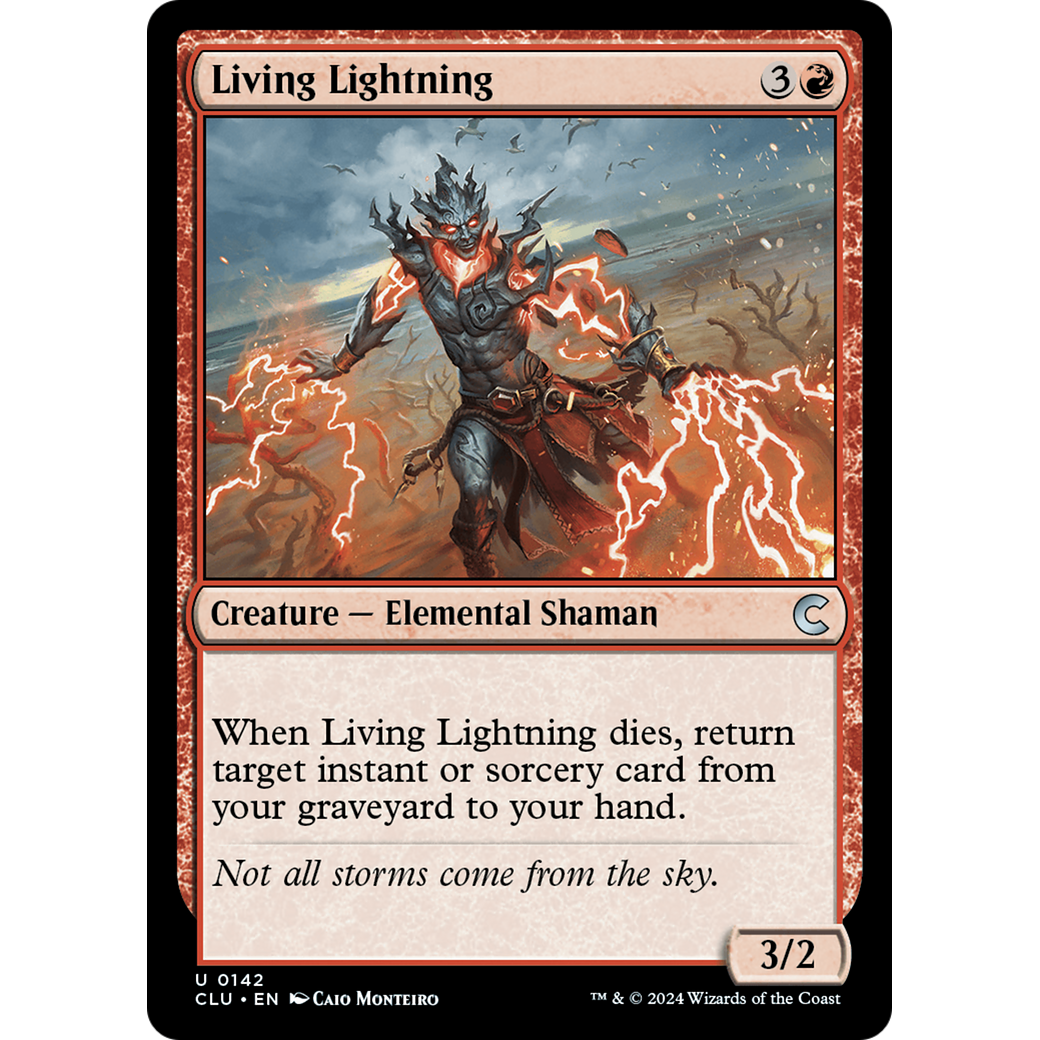 Living Lightning (CLU-142) - Ravnica: Clue Edition