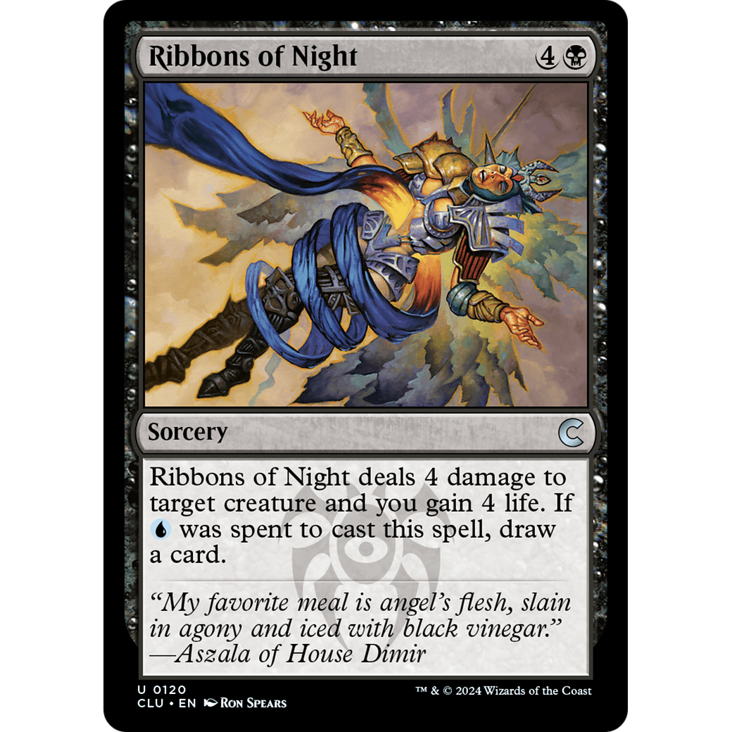 Ribbons of Night (CLU-120) - Ravnica: Clue Edition