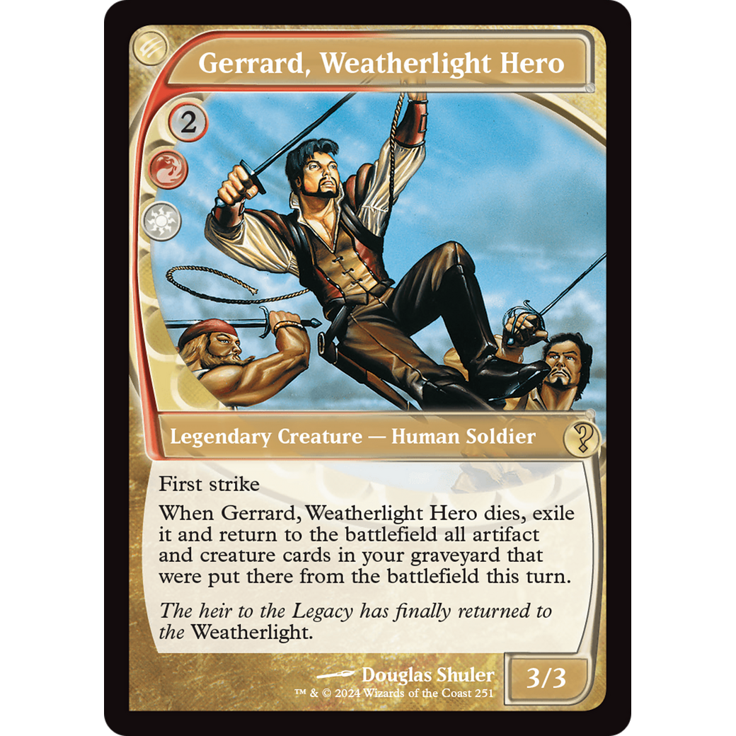 Gerrard, Weatherlight Hero (Future Sight) (MB2-251) - Mystery Booster 2 Foil