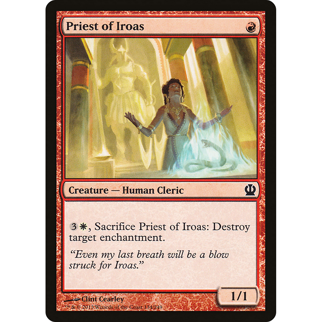 Priest of Iroas (THS-134) - Theros Foil