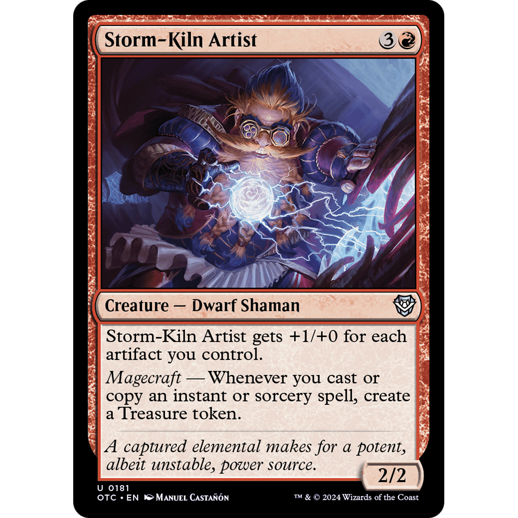 Storm-Kiln Artist (OTC-181) - Outlaws of Thunder Junction Commander