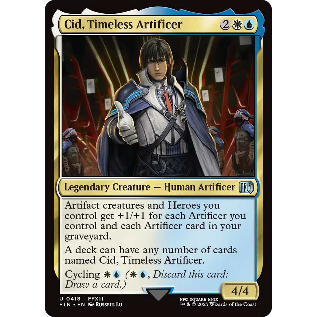 Cid, Timeless Artificer (0418) (FIN-418) - FINAL FANTASY Foil