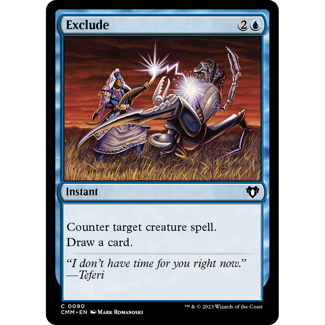 Exclude (CMM-090) - Commander Masters Foil