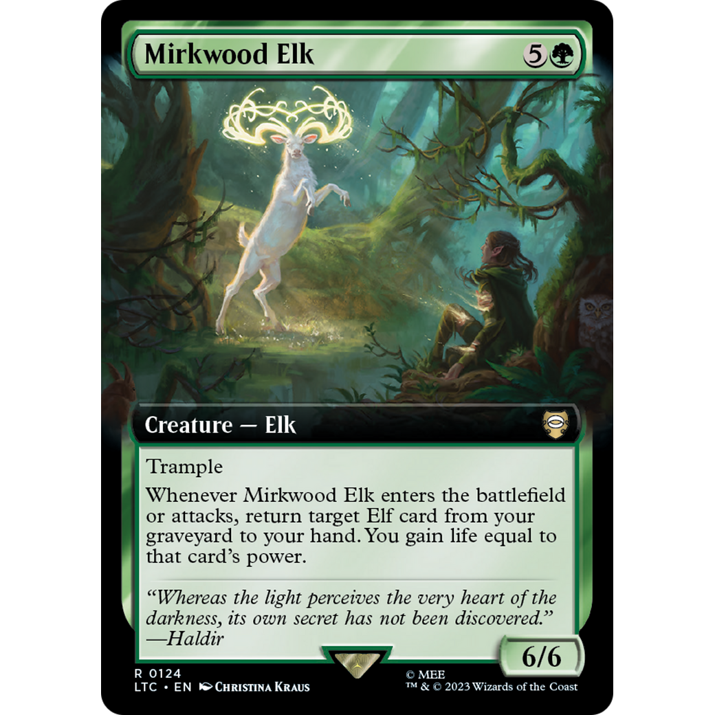 Mirkwood Elk (Extended Art) (LTC-124) - Tales of Middle-earth Commander: (Extended Art) Foil