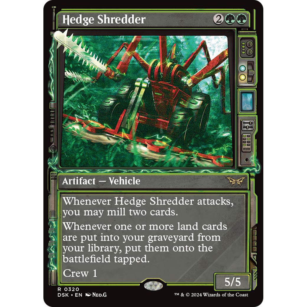 Hedge Shredder (DSK-320) - Duskmourn: House of Horror: (Showcase) Foil