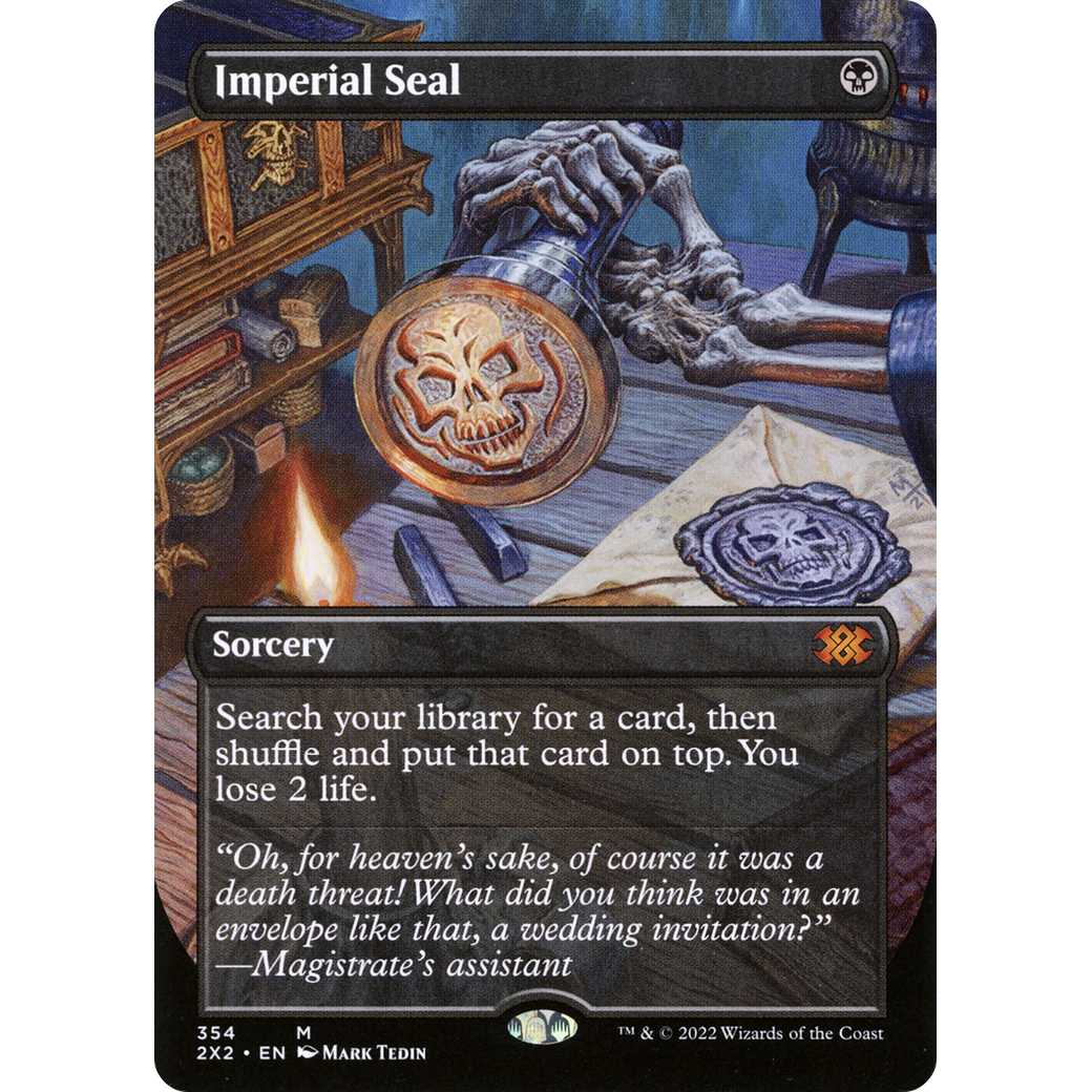 Imperial Seal (Borderless) (2X2-354) - Double Masters 2022 (Borderless) Foil