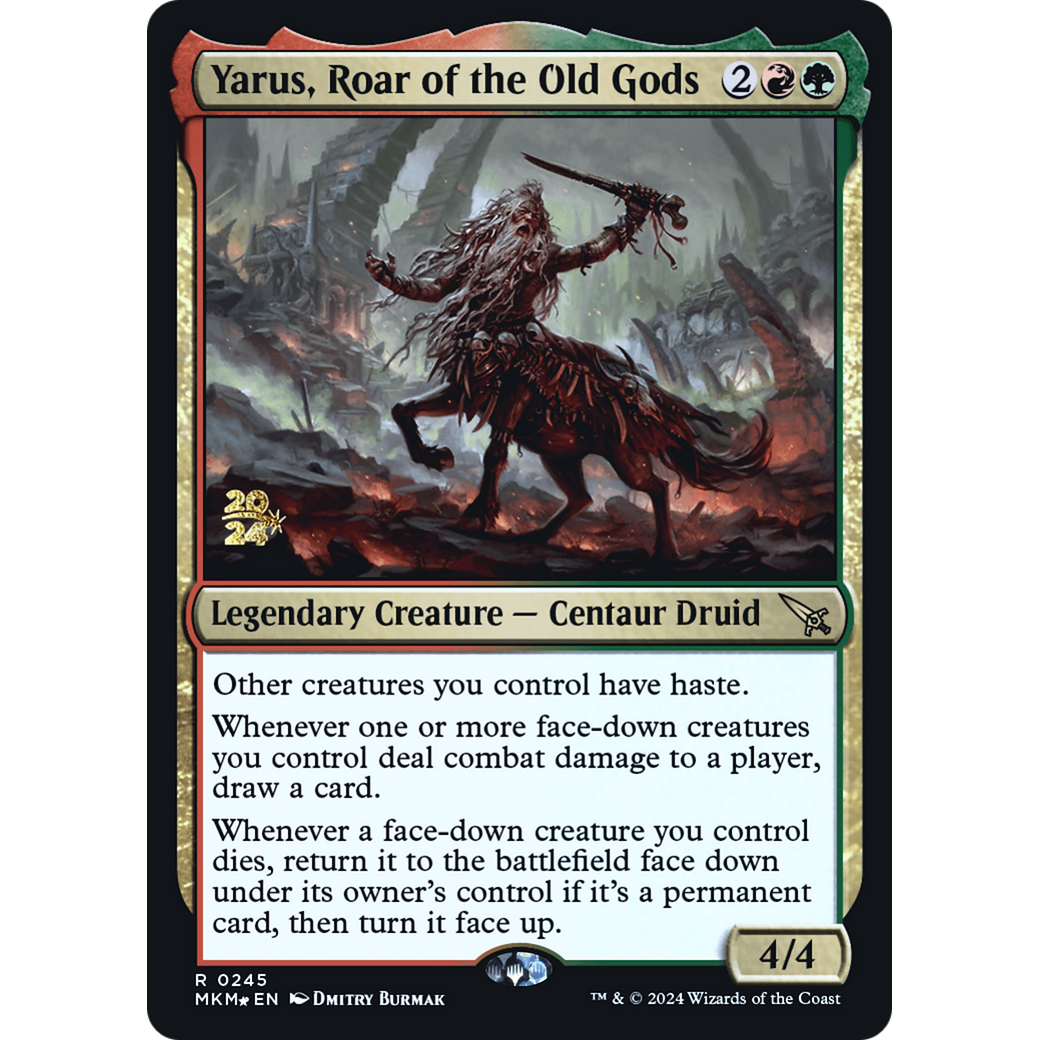 Yarus, Roar of the Old Gods (PRE-245S) - Murders at Karlov Manor Promos Foil