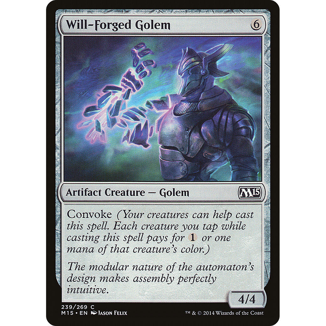 Will-Forged Golem (M15-239) - Magic 2015 Foil