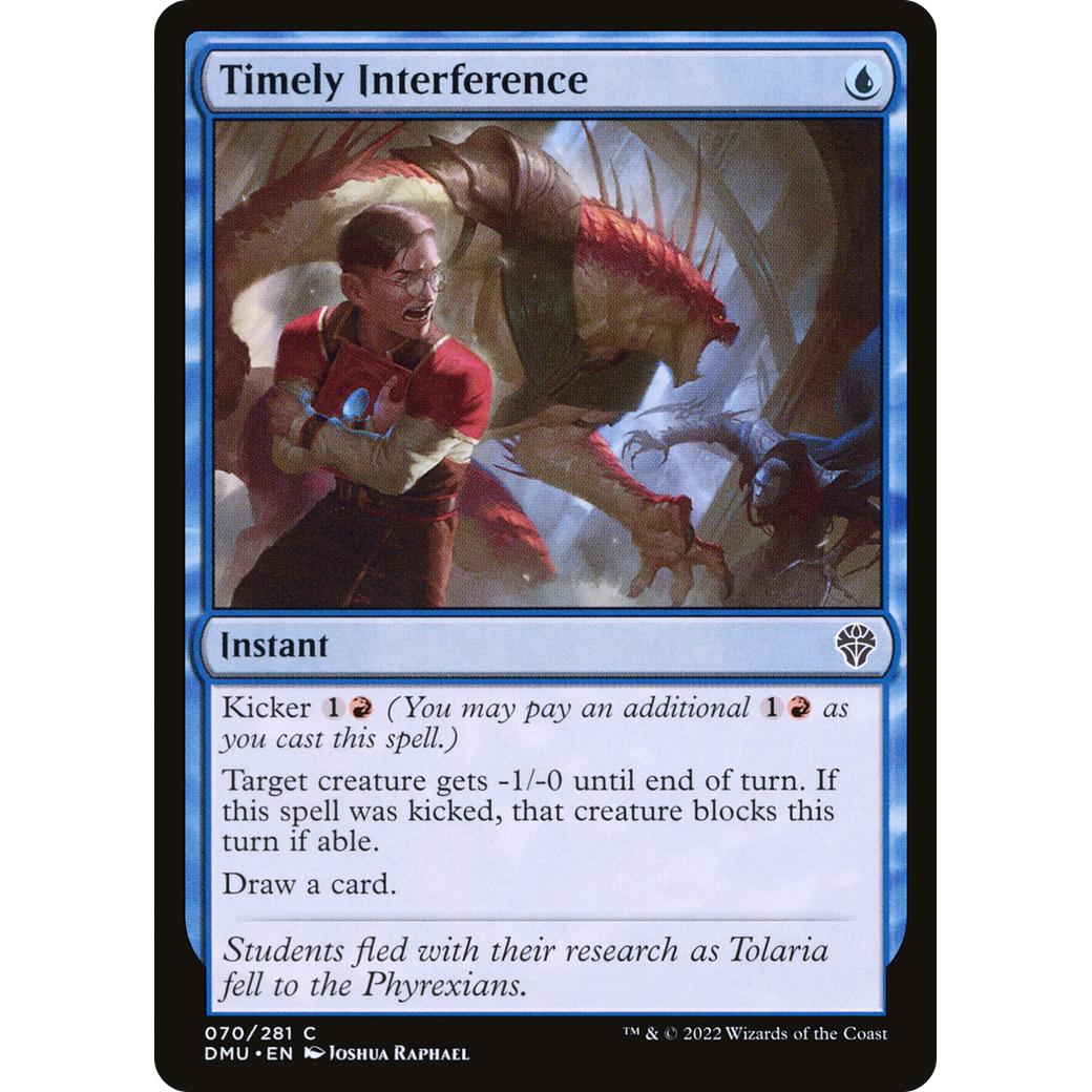 Timely Interference (DMU-070) - Dominaria United Foil