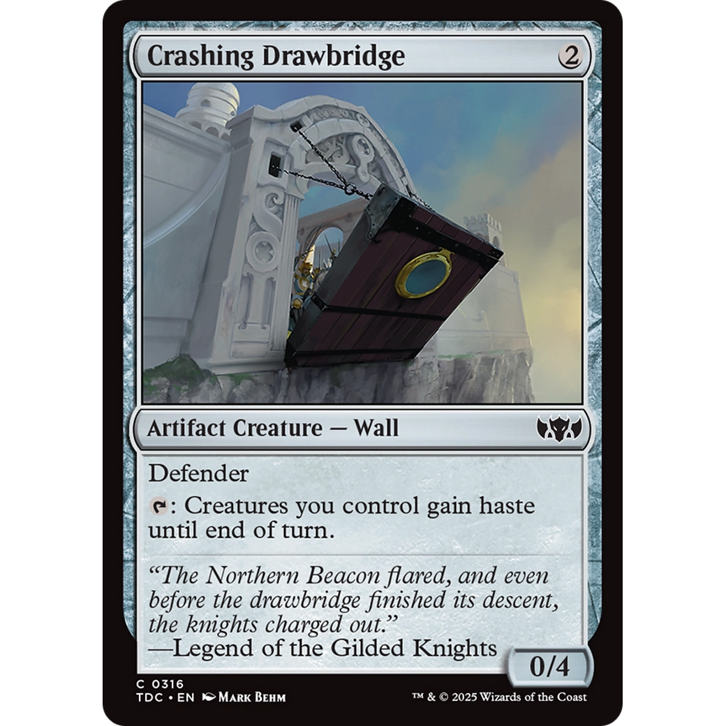 Crashing Drawbridge (TDC-316) - Commander: Tarkir: Dragonstorm