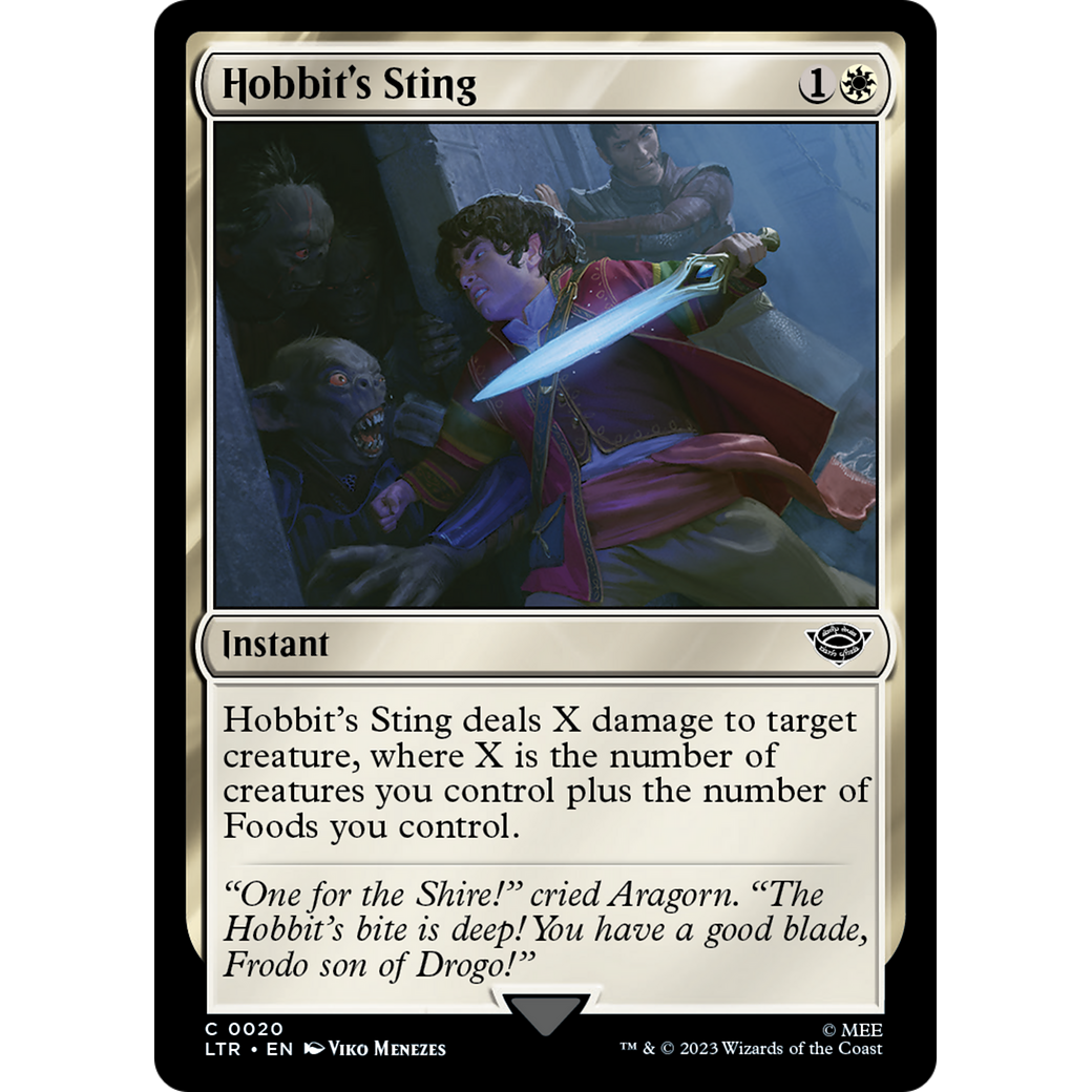 Hobbit's Sting (LTR-020) - The Lord of the Rings: Tales of Middle-earth Foil