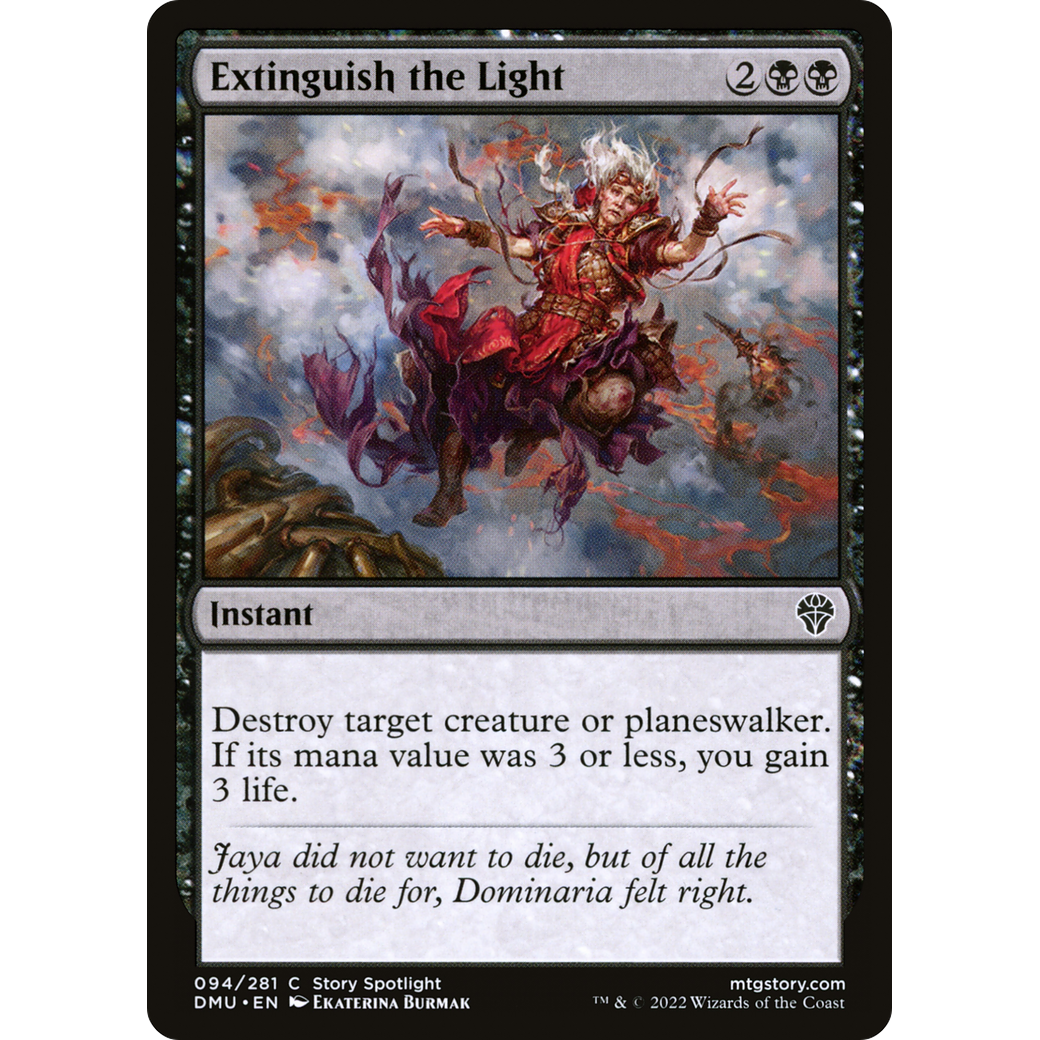 Extinguish the Light (DMU-094) - Dominaria United Foil