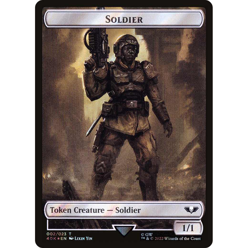 Soldier (T40K-02★) - Warhammer 40,000 Tokens Foil
