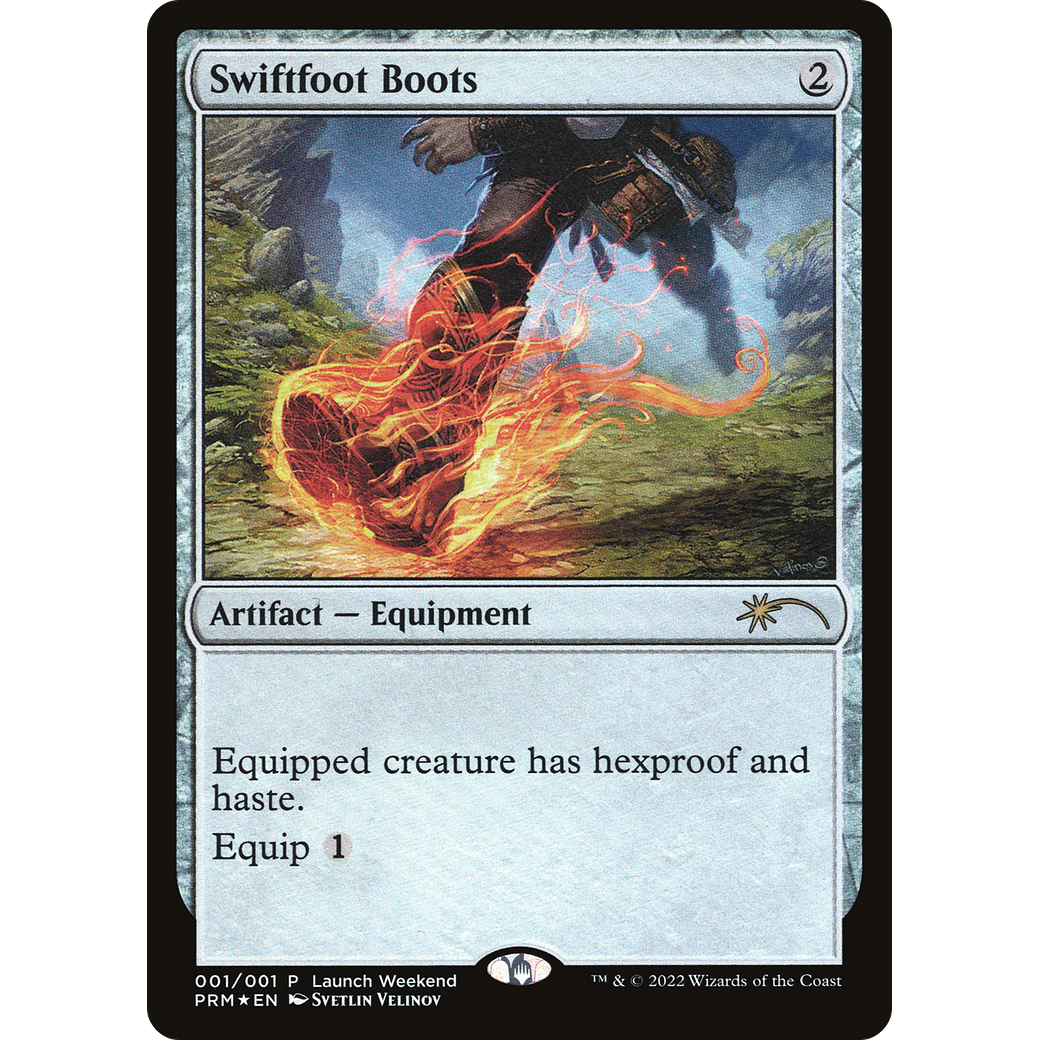 Swiftfoot Boots (WPN-001) - Wizards Play Network 2022 Foil