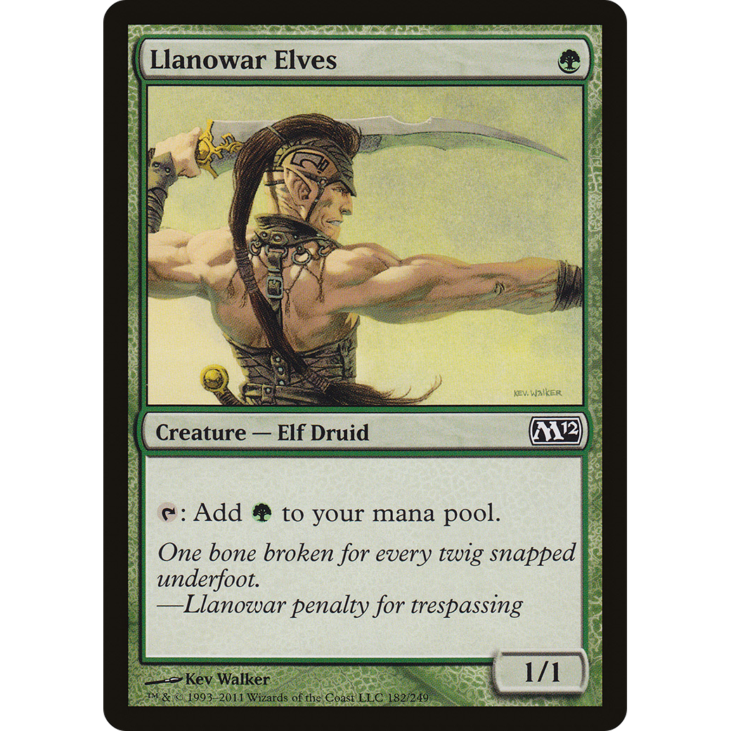 Llanowar Elves (M12-182) - Magic 2012