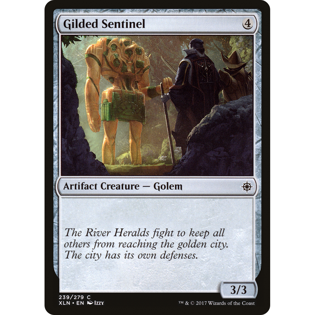 Gilded Sentinel (XLN-239) - Ixalan Foil