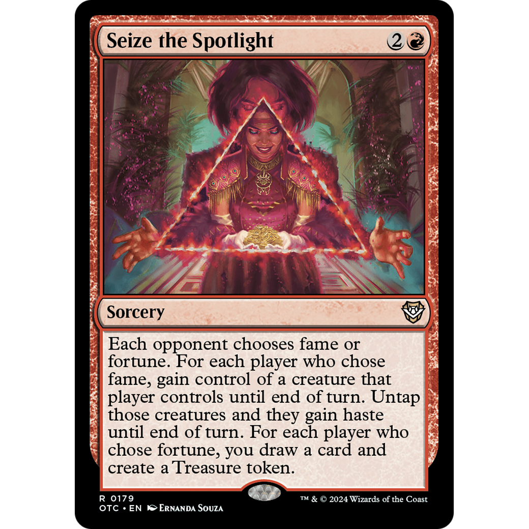 Seize the Spotlight (OTC-179) - Outlaws of Thunder Junction Commander