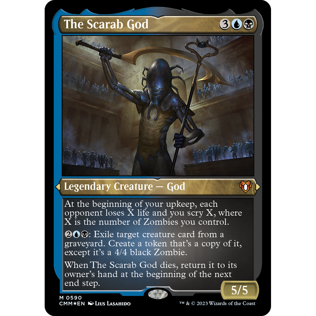 The Scarab God (CMM-590) - Commander Masters Etched Foil