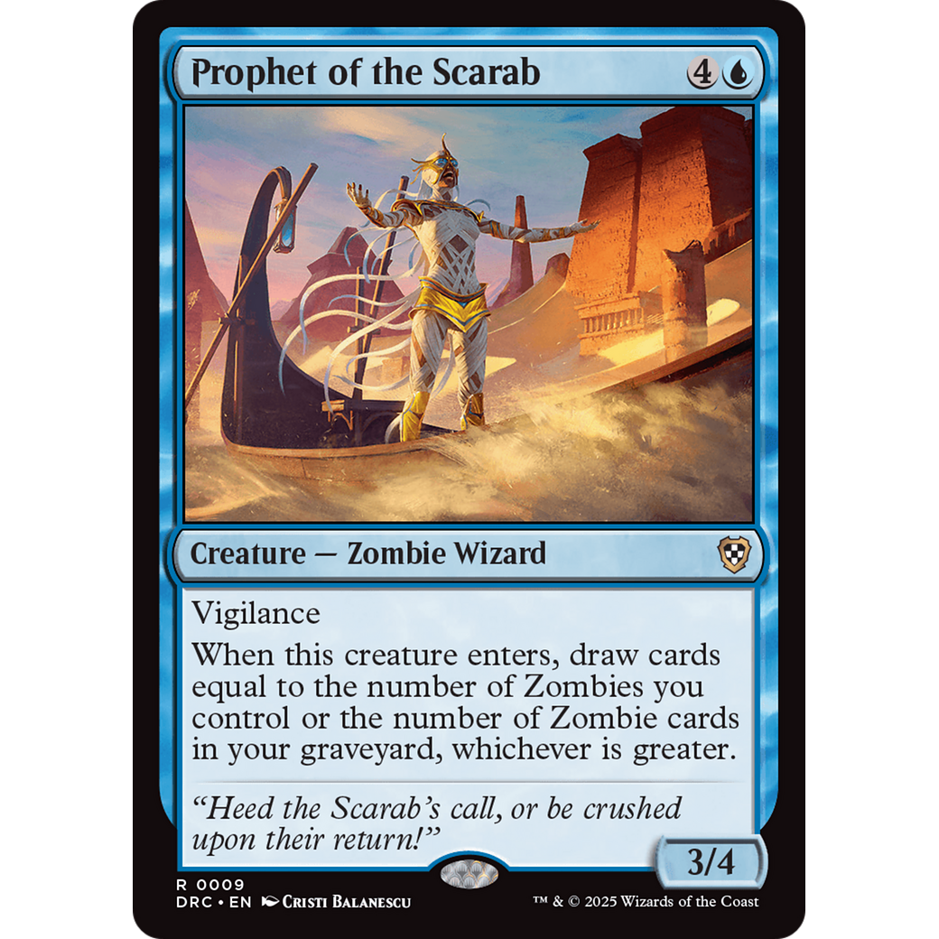 Prophet of the Scarab (DRC-009) - Commander: Aetherdrift Foil