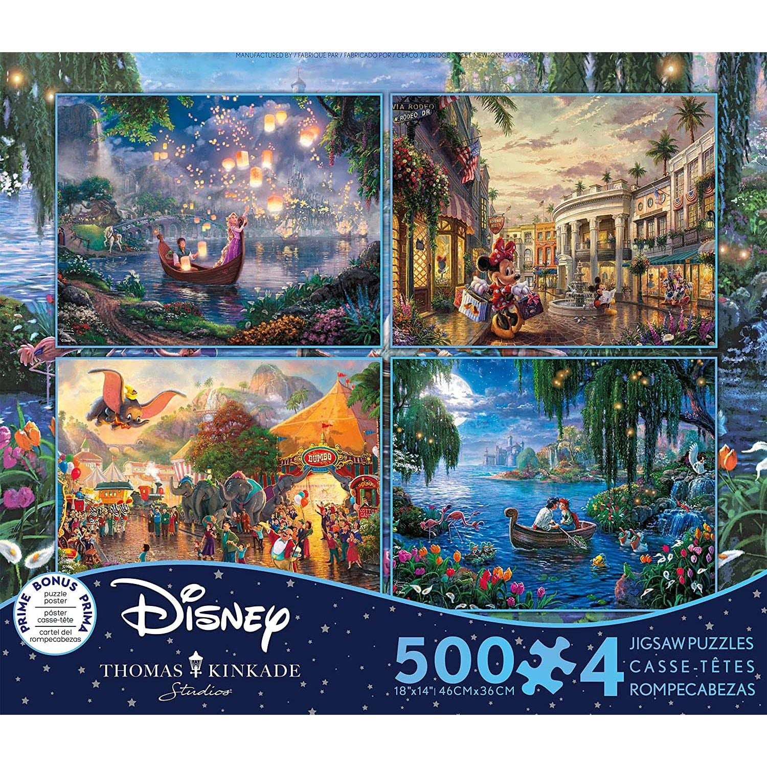 Puzzle: 4 in 1 Disney Collection 500pc (#3676-1)