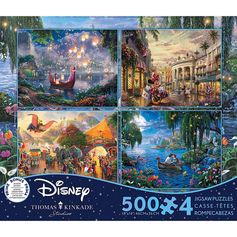 Puzzle: 4 in 1 Disney Collection 500pc (