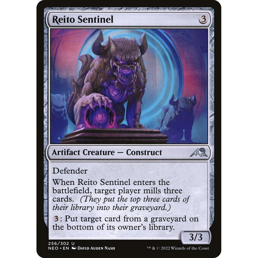 Reito Sentinel (NEO-256) - Kamigawa: Neon Dynasty Foil