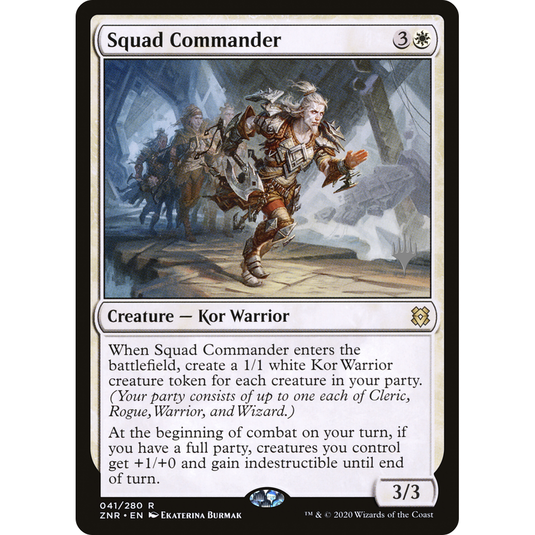 Squad Commander (PPZNR-041) - Zendikar Rising Promos Foil
