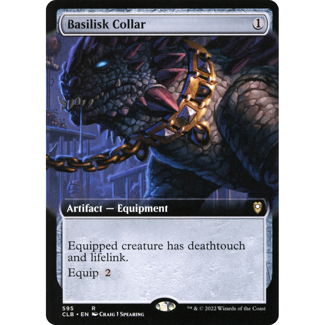 Basilisk Collar (CLB-595) - Commander Legends: Battle for Baldur's Gate: (Extended Art) Foil