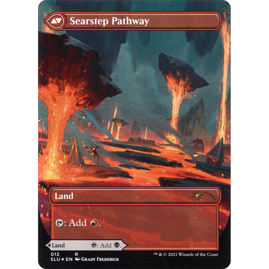 Blightstep Pathway (Borderless) (SLU-012) - Secret Lair: Ultimate Edition: (Showcase) (Borderless) Foil