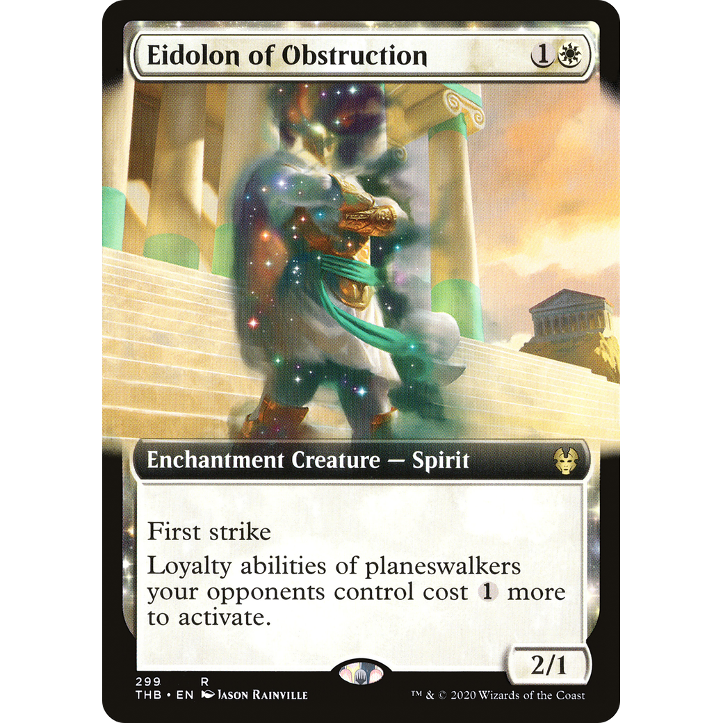 Eidolon of Obstruction (Extended Art) (THB-299) - Theros Beyond Death: (Extended Art, enchantment)
