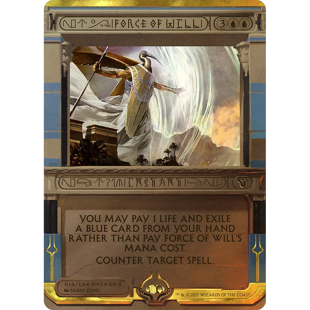 Force of Will (MPS2-014) - Amonkhet Invocations (Borderless) Foil