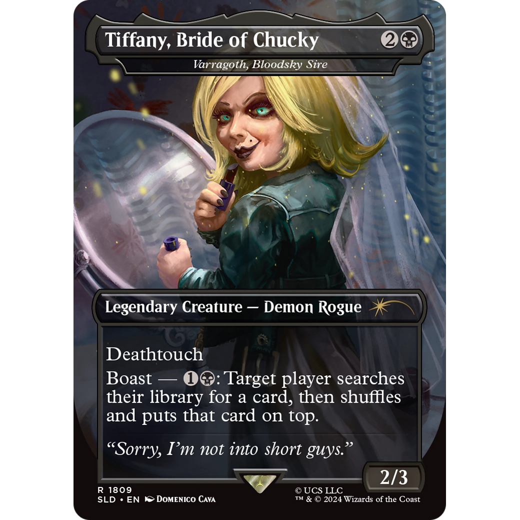Tiffany, Bride of Chucky - Varragoth, Bloodsky Sire (SLD-1809) - Secret Lair Drop / Tiffany, Bride of Chucky (Borderless)