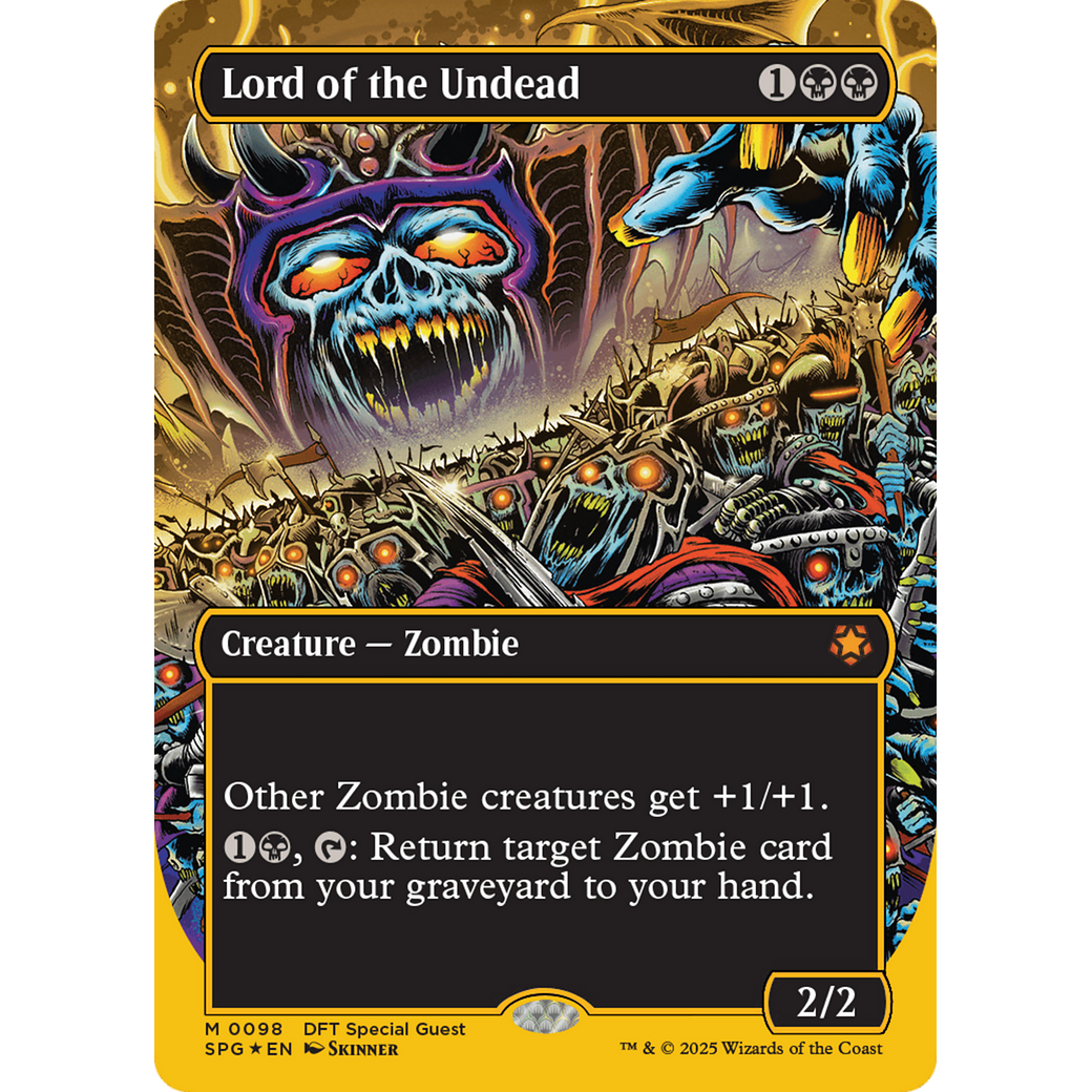 Lord of the Undead (Borderless) (First-Place Foil) (SPG-098) - Special Guests (Borderless) Foil