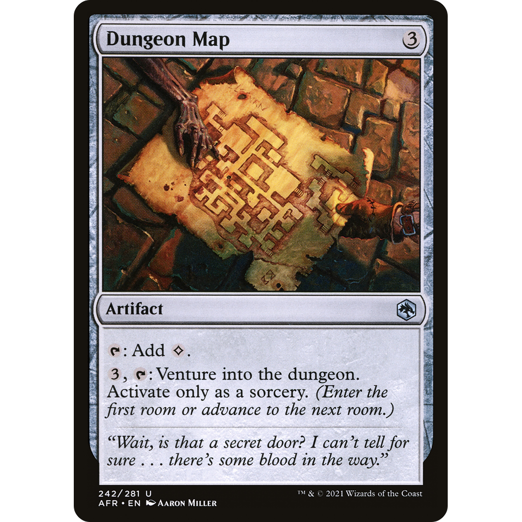 Dungeon Map (AFR-242) - Adventures in the Forgotten Realms