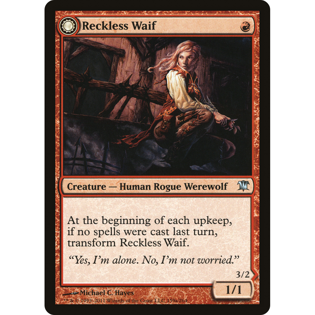 Reckless Waif (ISD-159) - Innistrad: (Double Faced Transform) Foil