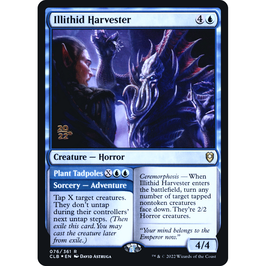Illithid Harvester // Plant Tadpoles (PRE-76S) - Battle for Baldur's Gate Promos Foil